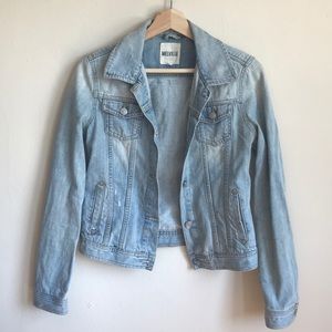 Brandy Melville denim distressed jeans jacket